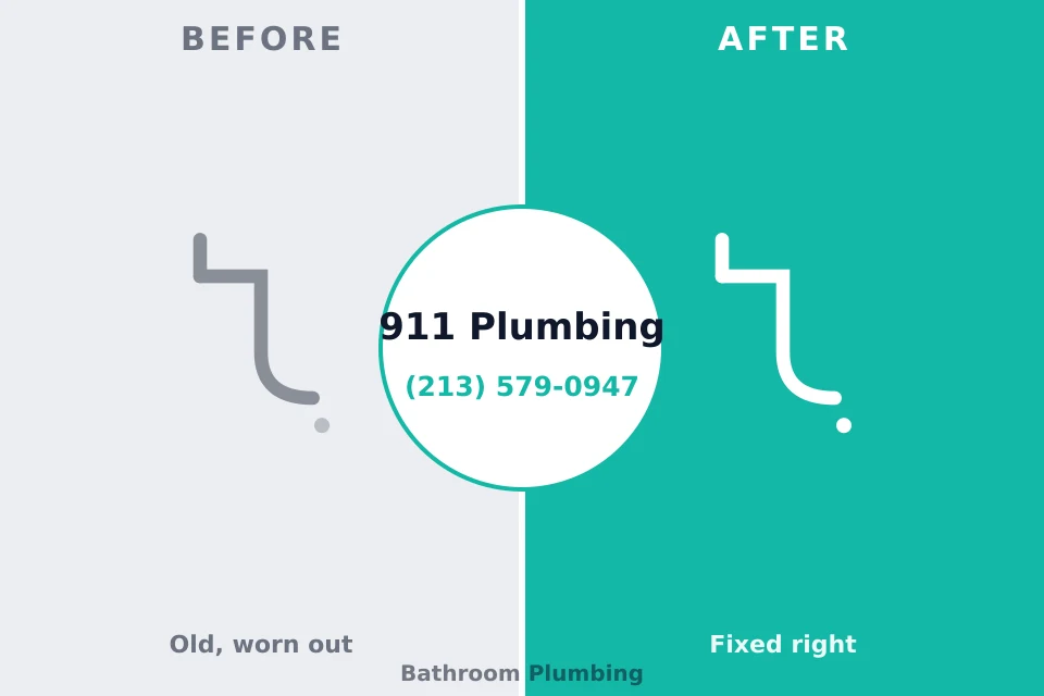 Before and after: plumbing company Cedar Bluff, AL
